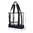 Women Transparent Tote PVC Bag Shopping Travel Waterproof Casual H5V8 Lady U9P6