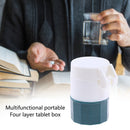 Four Floors Medicine Cutter Multifunctional Storage Medicine Crusher Useful Safe