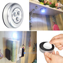 3 LED Emergency Car Roof Ceiling Reading Light Touch Cabinet Closet Trunk Lamp