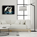 Full Round 5D DIY Diamond Painting Two Swans Embroidery Mosaic Cross Stitch