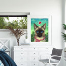 Animal Oil Paint By Numbers DIY Picture Hand Painted Wall Art 40x50cm (Cat)
