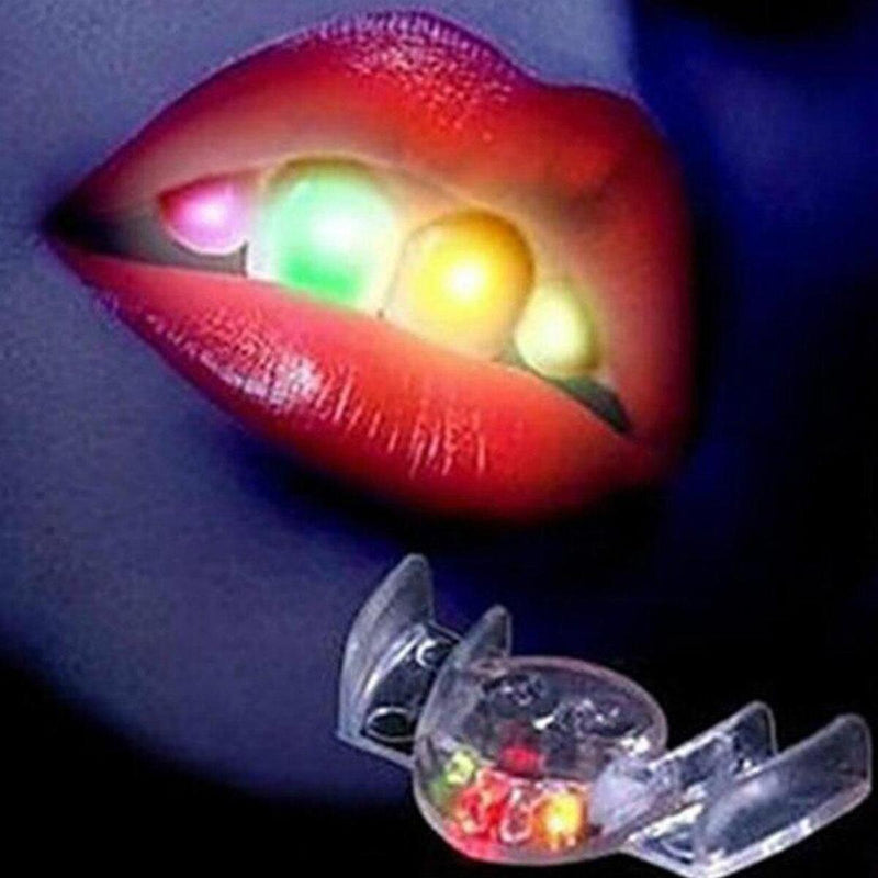 Flashing Led Light Up Mouth Braces Glow Teeth For Halloween Glowing Braces`