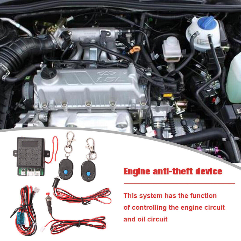 Intelligent Circuit Cut Off Immobilizer Engine Lock Car Alarm System Accessories