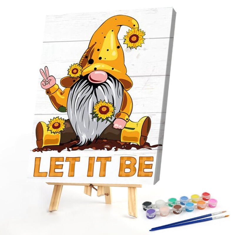 40x50cm DIY Gnome Oil Paint By Numbers Picture Home Living Room Wall Decoration