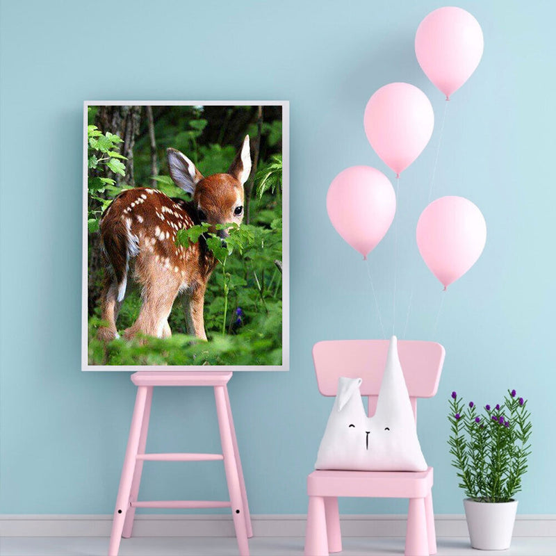 5D Diamond Painting Deer Full Round Drill Rhinestone DIY Wall Art (E1267)