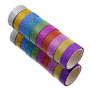 10pcs Glitter Luminous Washi Tapes DIY Album Adhesive Stickers Stationery T