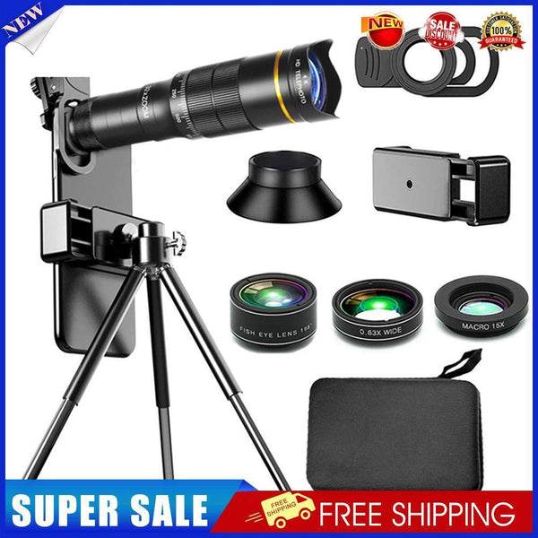4K HD Mobile Phone Telescope Lens Camera Zoom for Travel Watching (22X A)