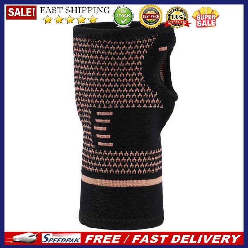 Knitted Wrist Brace Guard Sport Volleyball Football Compression Wrap Hand Glo