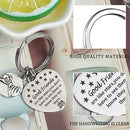 Steel Key Chain Keyring Heart Good Friend Message Giftes Friend Beast N1D5