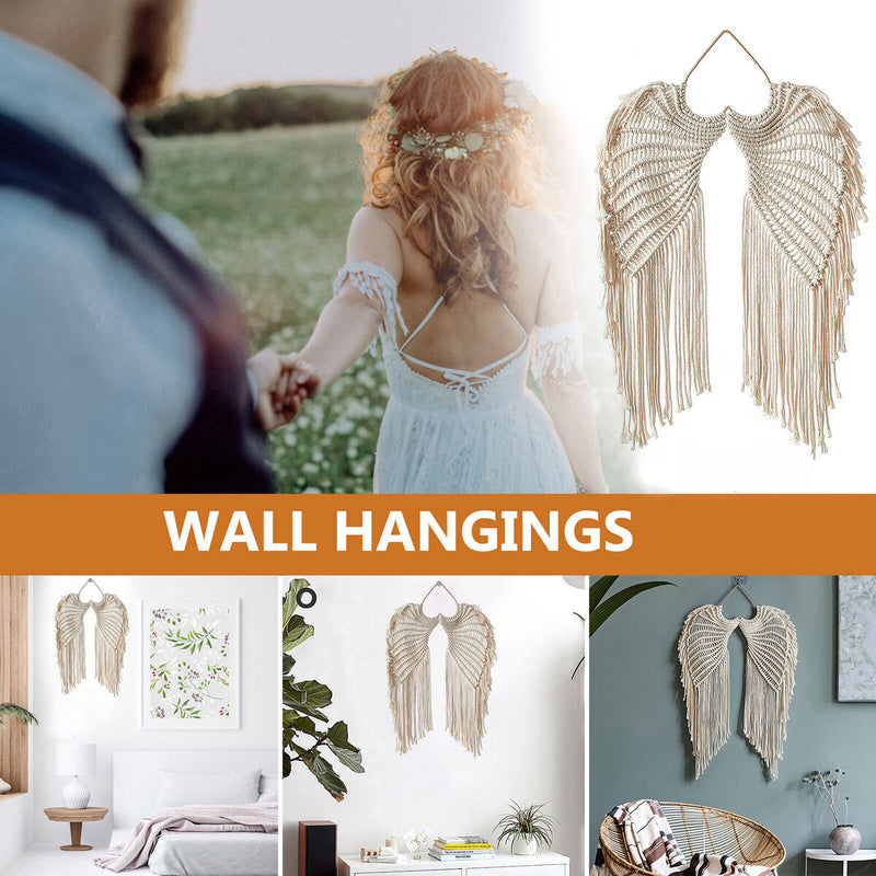 Wings Shape Cotton Pendant Eco-Friendly Wall Art Suitable for Bedroom Gallery