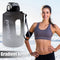 Sports Water Bottle Outdoor Fitness Travel Leakproof Frosted Cups (Black) Newly
