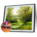 5D DIY Four Season Scenery Full Drill Diamond Painting Embroidery Craft(A)