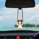 Car Hanging Ornament Car Pendant Decor School Bag Duck Car Pendant Swing Duck
