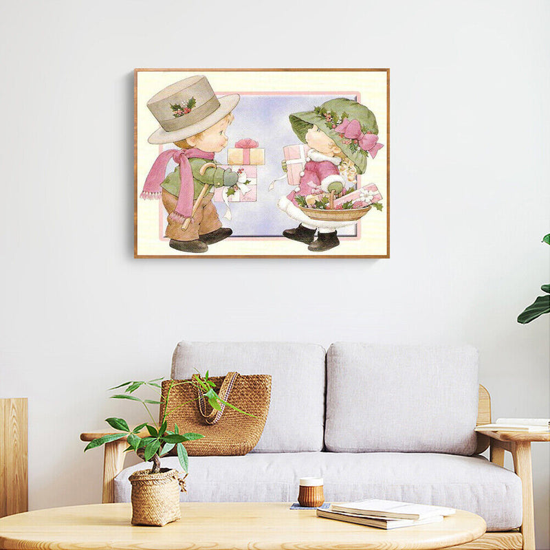 5D DIY Full Round Drill Diamond Painting Kids Presents Rhinestone Artwork