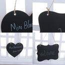 Wedding Memo Sign Message Label Love Heart Chalkboard Wooden Mini Blackboard
