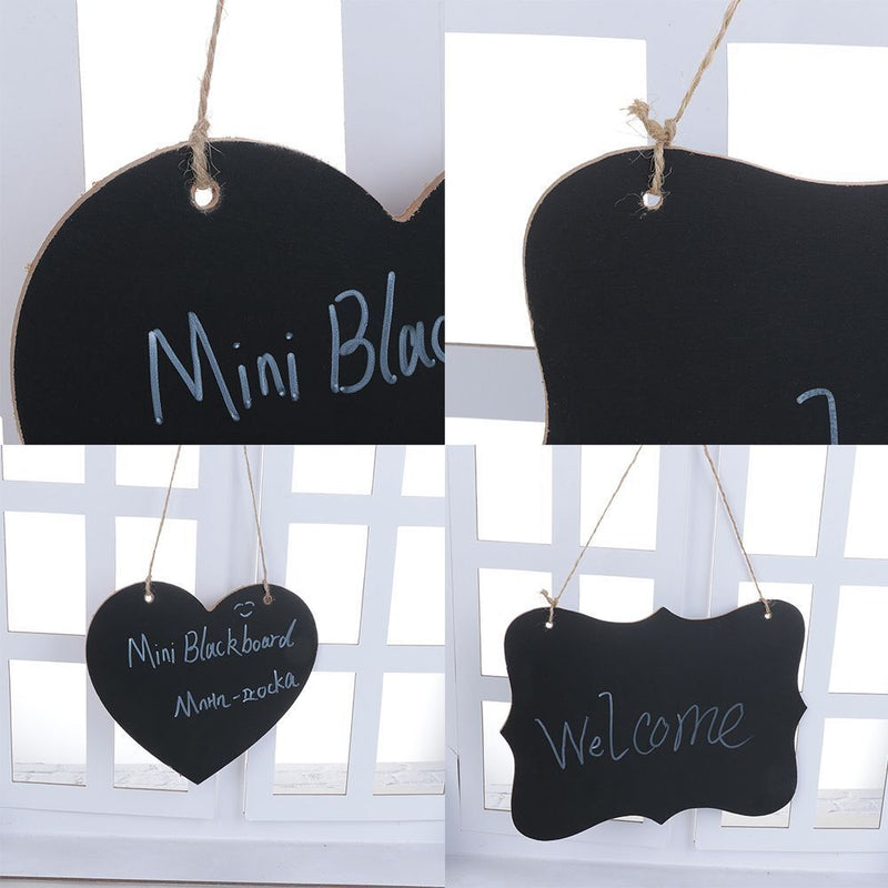 Wedding Memo Sign Message Label Love Heart Chalkboard Wooden Mini Blackboard