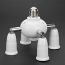 Adjustable E27 Splitter 5 Heads Lamp Base LED Bulb Adapter Holder Socket Newly
