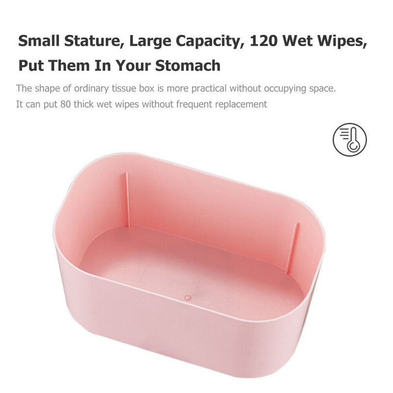 USB Baby Wet Wipes Heater Home Car Tissue Paper Warmer Warming Box (Pink) Newly