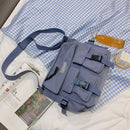 Casual Female Handbags Pendant Decor Messenger Handbags Nylon Handbag for Travel