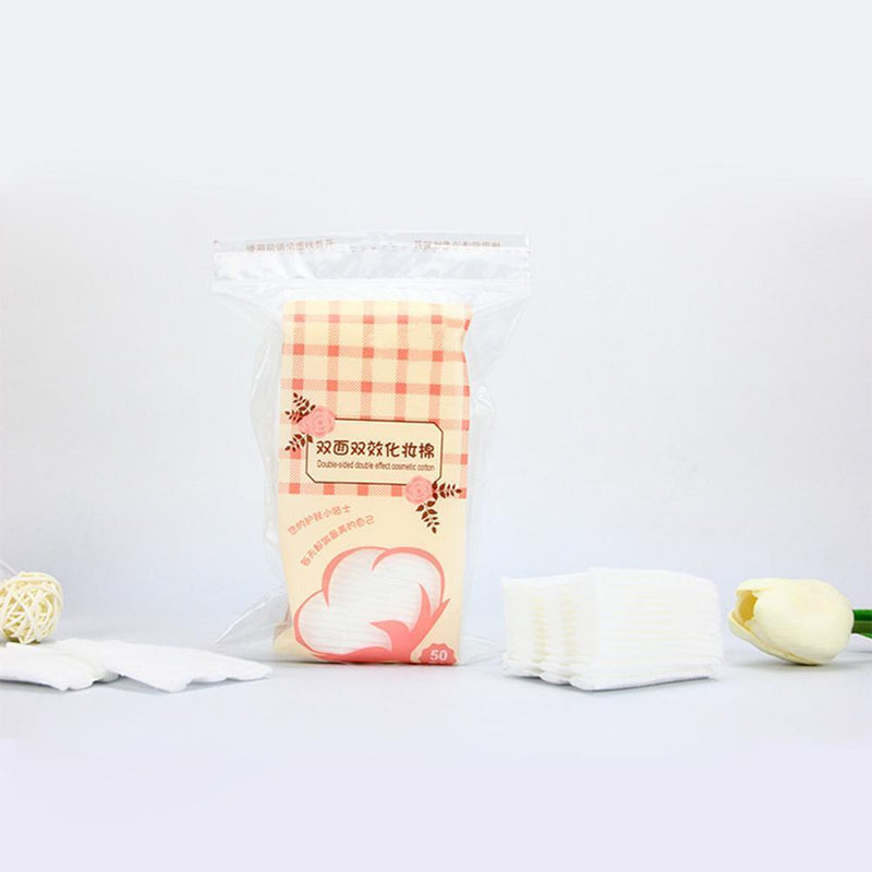 50pcs Cosmetic Cotton Pads Mild Cleaning Face Nail Remover Makeup Skin Care T
