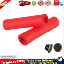 Mountain Bike Handlebar Grips Cover Soft Bicycle Handle Grips Set (Red) Newly