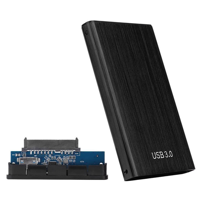 USB 3.0 Hard Disk Case External Enclosure Box for 2.5 inch HDD SSD (Black)
