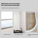 Two-In-One Design Clean Brush Dismountable Handle Bathroom Scrubber (Beige)