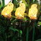 LED Solar Lights Owl Lawn Stakes Lamp Yard Art Home Garden Decor (White) Newly