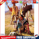 Indians Oil Paint By Numbers Kits Canvas Picture Wall Art DIY Craft Color