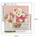 5D DIY Full Drill Diamond Painting Flower Embroidery Craft Kits Bedroom Wall