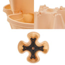 Vertical Planter, Gardening Nursery Pots for Strawberry Planting (Beige)