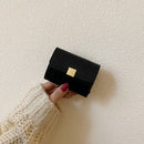 Portable Women Crocodile Mini Wallet Leather Female Short Clutch Bag Card Pur