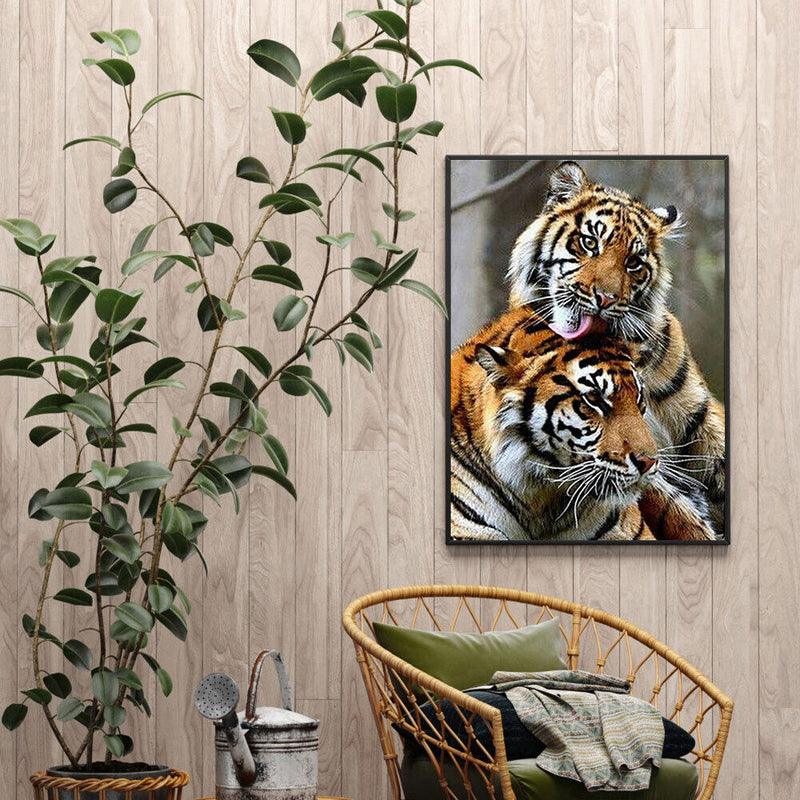 Handmade Static Animal 5D DIY Full Round Drill Drawing Kit Diamond Painting G