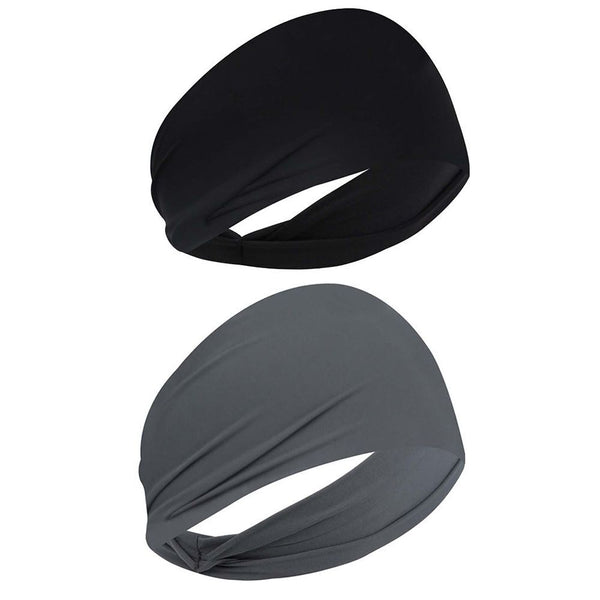 Wicking Running Cycling Elastic Pure Color Fitness Headband Men Sports Headband