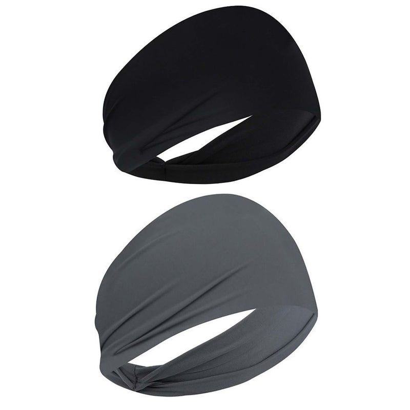 Wicking Running Cycling Elastic Pure Color Fitness Headband Men Sports Headband
