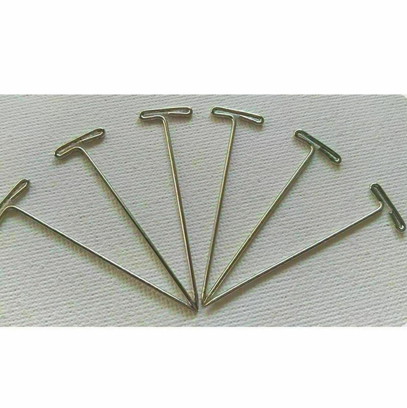 50 Pcs Metal 38mm/1.50" T Pins For Modelling Macrame T3C5 Sewing Craft H8Q5 M8S2