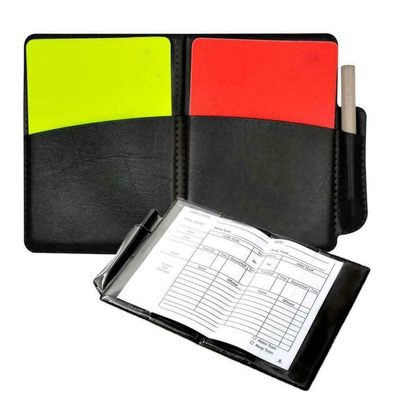 1 Set Football Referee Sports Wallet Red Yellow Card Tools Referee P0B8