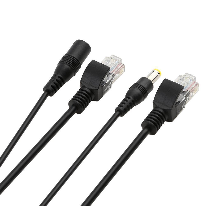 They 2pcs POE Adapter Wire RJ45 Injector Splitter Ethernet Synthesizer Separa