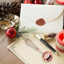 Sealing Wax Solid Wood Spoon Retro DIY Craft Stamps Making Tool (Apricot) Newly