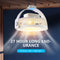 4000mAh Camping Fan with LED Lights 4 Speeds Portable with Hanging (White)