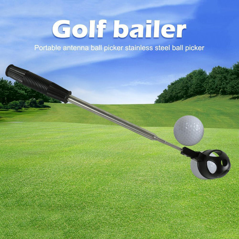 3pcs 8 Sections Telescopic Steel Golf Ball Retriever