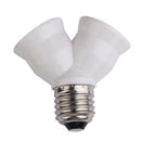Screw E27LED Base Light Lamp Bulb Socket 1 to 2 Splitter F6U7 Adapters J8R4