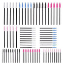 10pcs Disposable Eyelash Brushes Eye Applicator Makeup Mascara Wands(Pink)