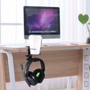 Mounted Hanger Cup Holder Headset Desktop Wall Clamp Stand Bracket Headphones