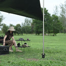 Shinetrip Outdoor Awning Rod Stand Portable Aluminum Alloy for Picnics Fishing