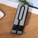 Foldable Tablet Holder Height Adjustable Smart Phone Cooling Stand (Black) Newly