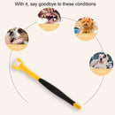 Three Sided Pet Toothbrush Dog Soft Brush Bad Breath Tartar Tool (Yellow) Newly