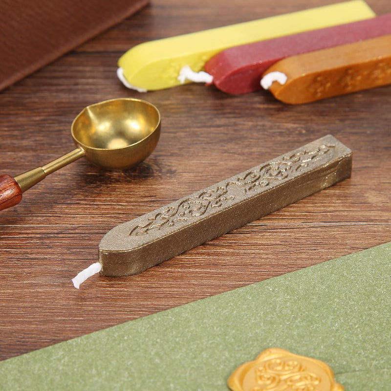 Retro DIY Sealing Strips Seal Wax Stick Envelope Paint Stamps (Dark Brown)