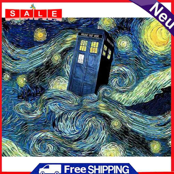 Oil Paint By Numbers Picture Painting Scenic Starry Sky Acrylic Paint Artwork