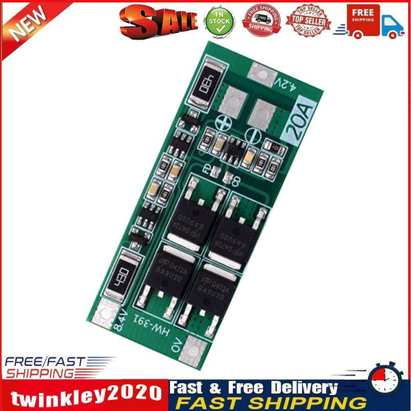 HW-391 2S 20A 18650 Lithium Battery Charger Protection Board BMS Module Newly